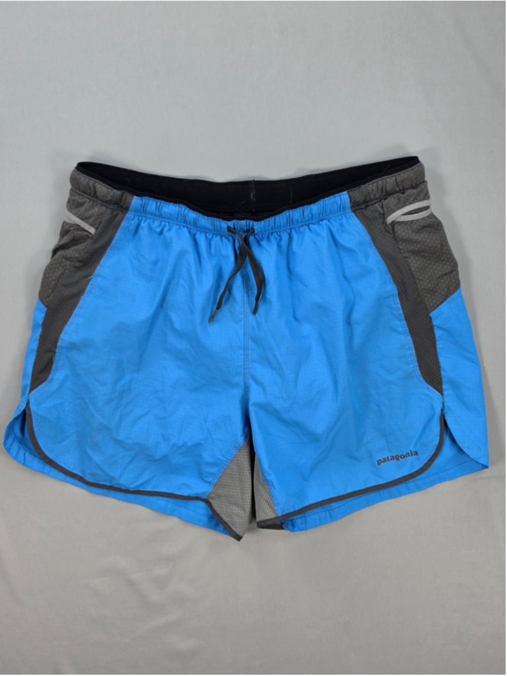 Patagonia Strider Pro 5" Shorts Mens Medium Blue Gray Running Trail Athletic